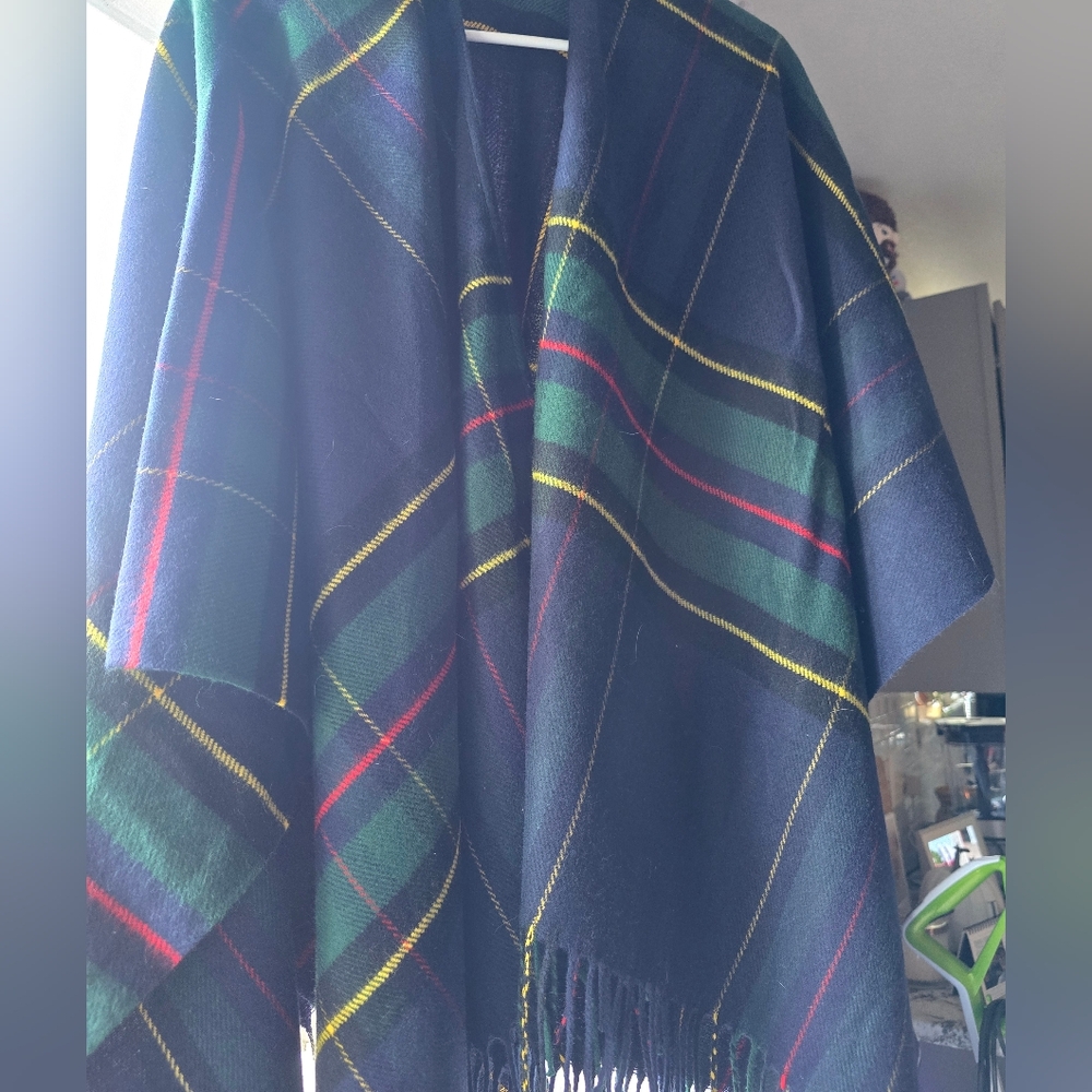 Plaid Tartan Scarf - Black, Green, Red, Yellow